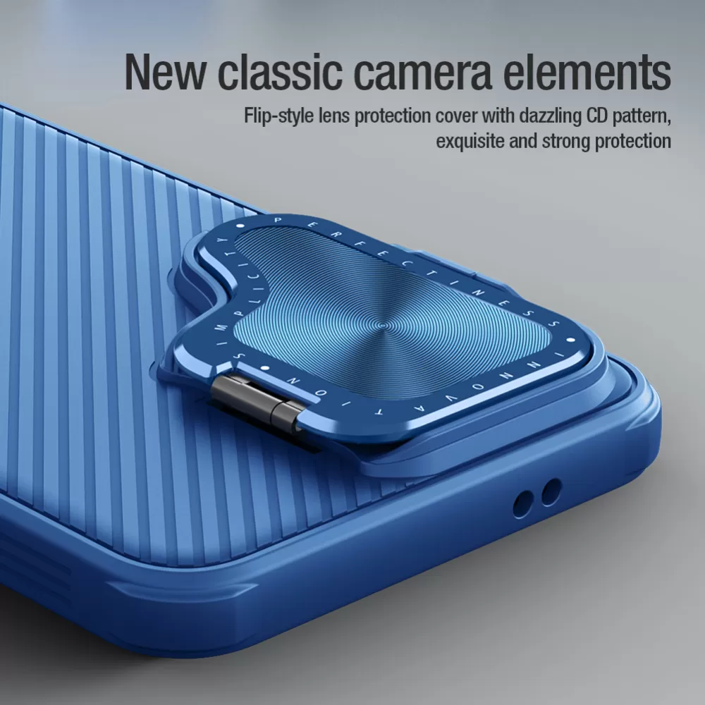Samsung Galaxy S24 skal blå NILLKIN CAMSHIELD PROP
