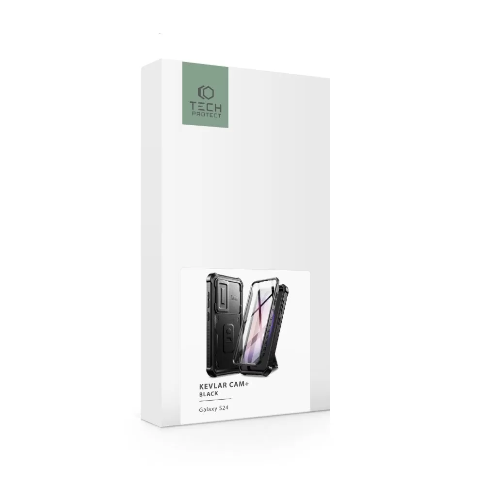 Samsung Galaxy S24 skal svart TECH-PROTECT KEVLAR CAM+