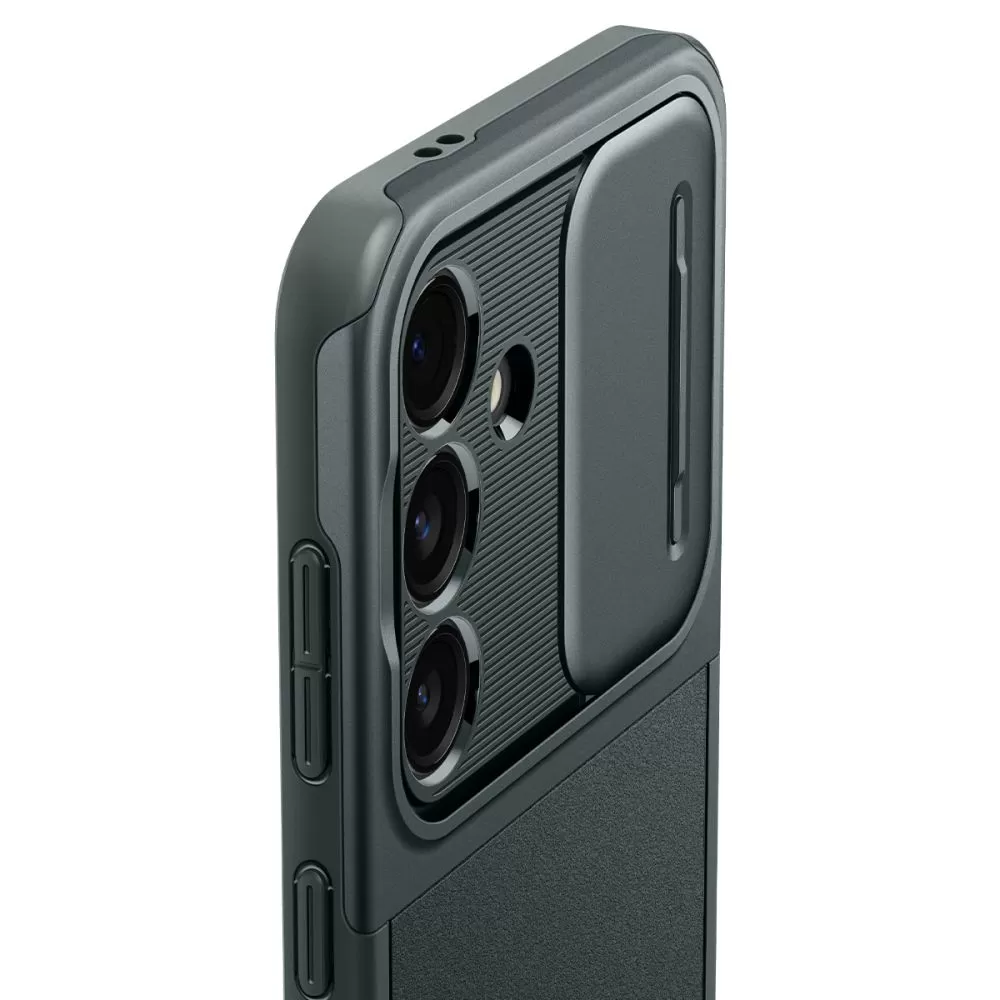 Samsung Galaxy S24 skal grön SPIGEN OPTIK ARMOR