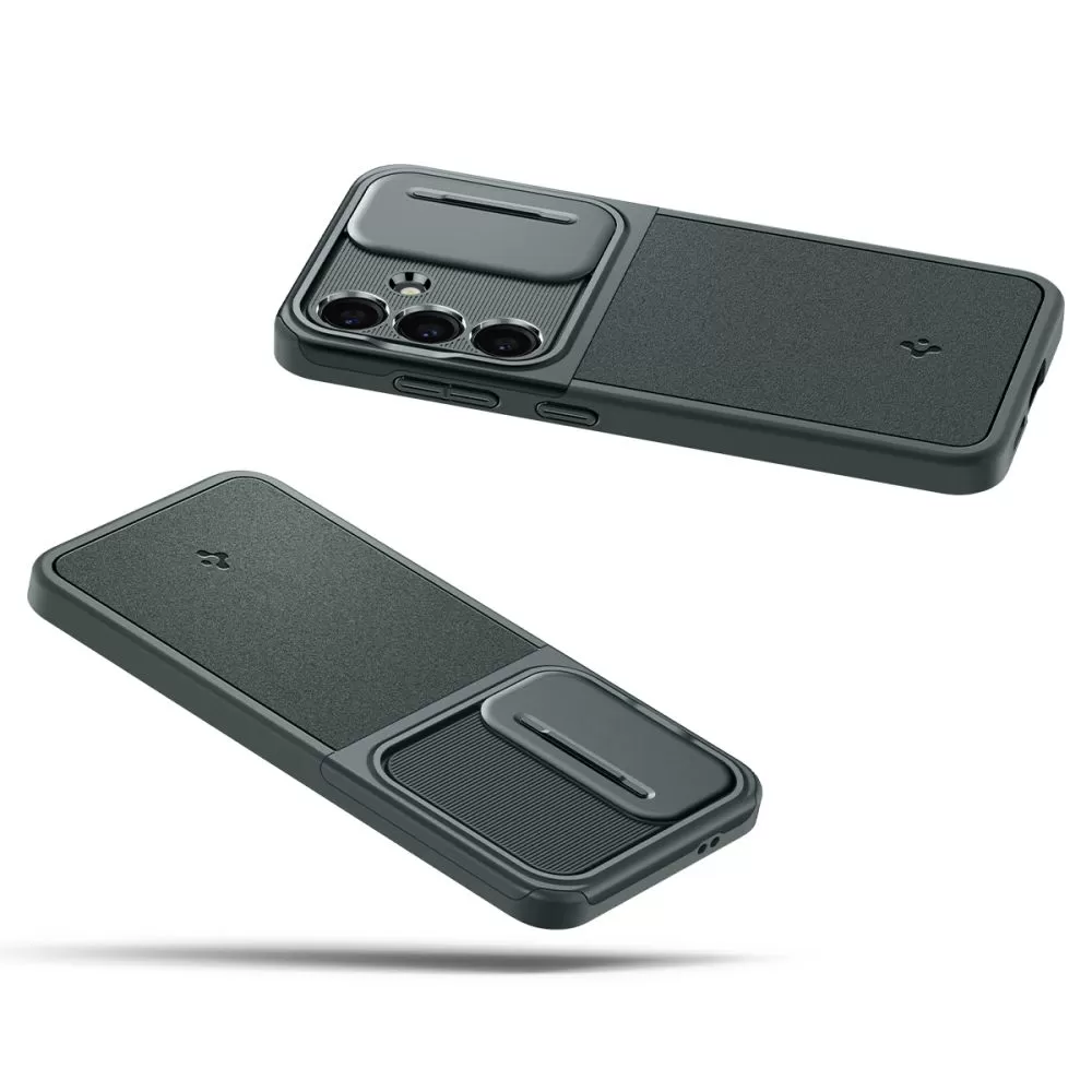 Samsung Galaxy S24 skal grön SPIGEN OPTIK ARMOR