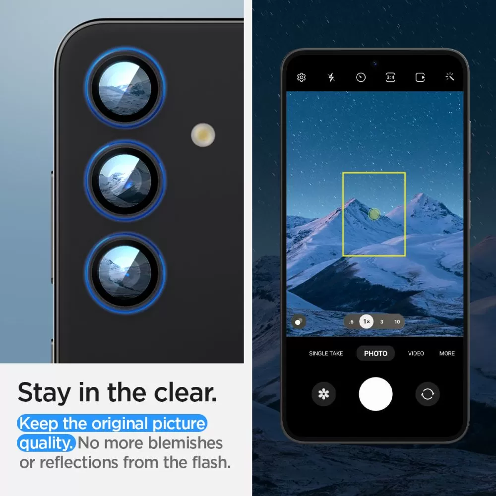 Samsung Galaxy S24 Plus skärmskydd  SPIGEN OPTIK.TR ”EZ FIT” CAMERA PROTECTOR 2-PACK