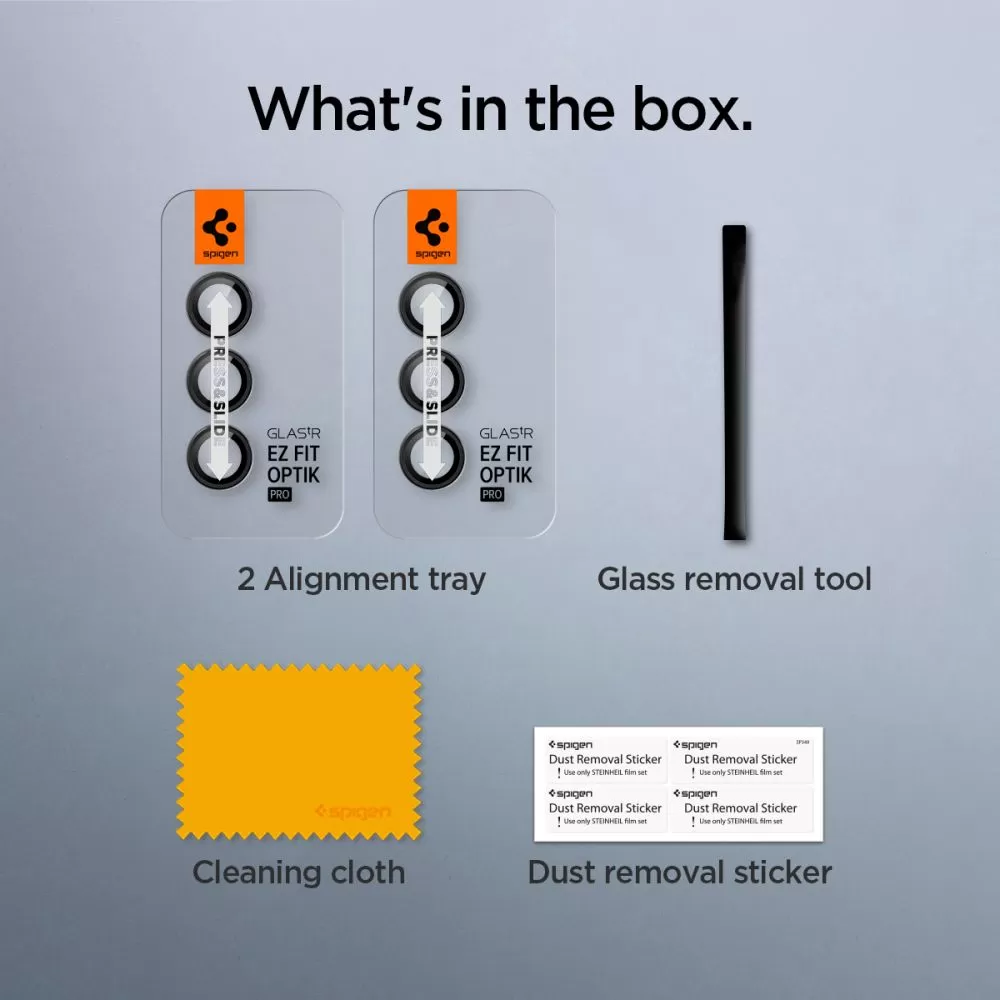 Samsung Galaxy S24 Plus skärmskydd  SPIGEN OPTIK.TR ”EZ FIT” CAMERA PROTECTOR 2-PACK