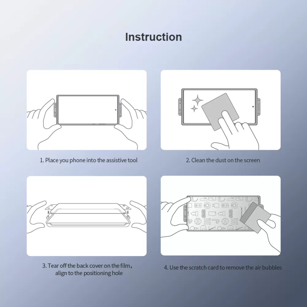Samsung Galaxy S24 Plus skärmskydd  NILLKIN IMPACT RESISTANT CURVED FILM (2-pack)