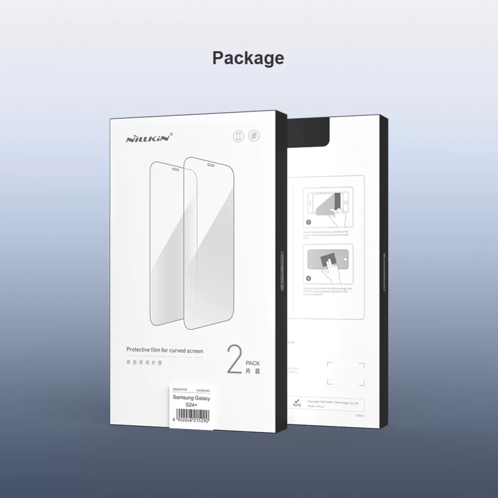 Samsung Galaxy S24 Plus skärmskydd  NILLKIN IMPACT RESISTANT CURVED FILM (2-pack)