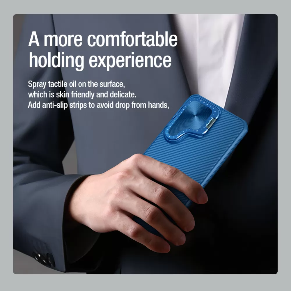 Samsung Galaxy S24 Plus чехол зеленый NILLKIN CAMSHIELD PROP MAGNETIC
