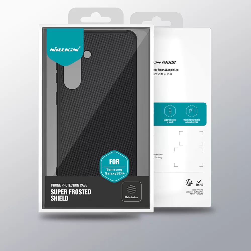 Samsung Galaxy S24 Plus чехол синий NILLKIN SUPER FROSTED SHIELD PRO