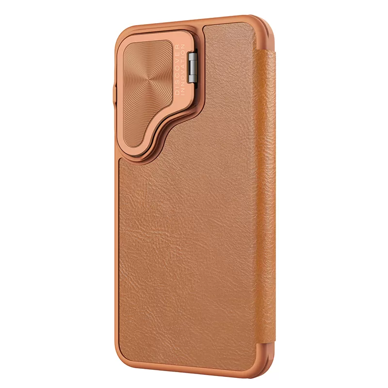 Samsung Galaxy S24 Plus fodral brun NILLKIN QIN PROP LEATHER