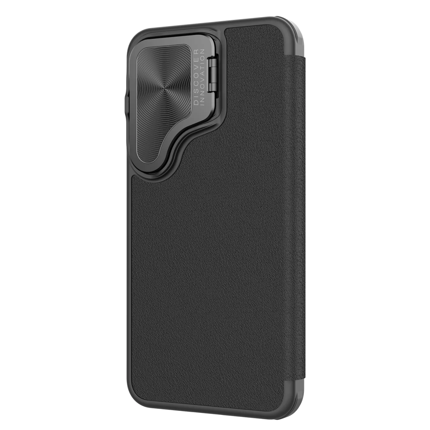 Samsung Galaxy S24 Plus fodral svart NILLKIN QIN PROP LEATHER (PLAIN VERSION)