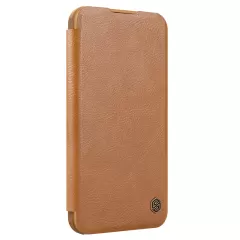Samsung Galaxy S24 Plus fodral brun NILLKIN QIN PROP LEATHER