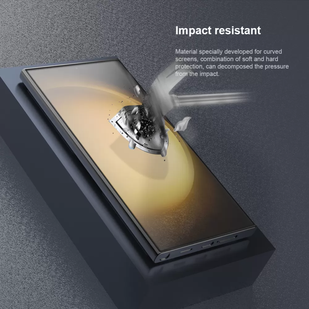 Samsung Galaxy S24 Ultra skärmskydd  NILLKIN IMPACT RESISTANT CURVED FILM (2-pack)