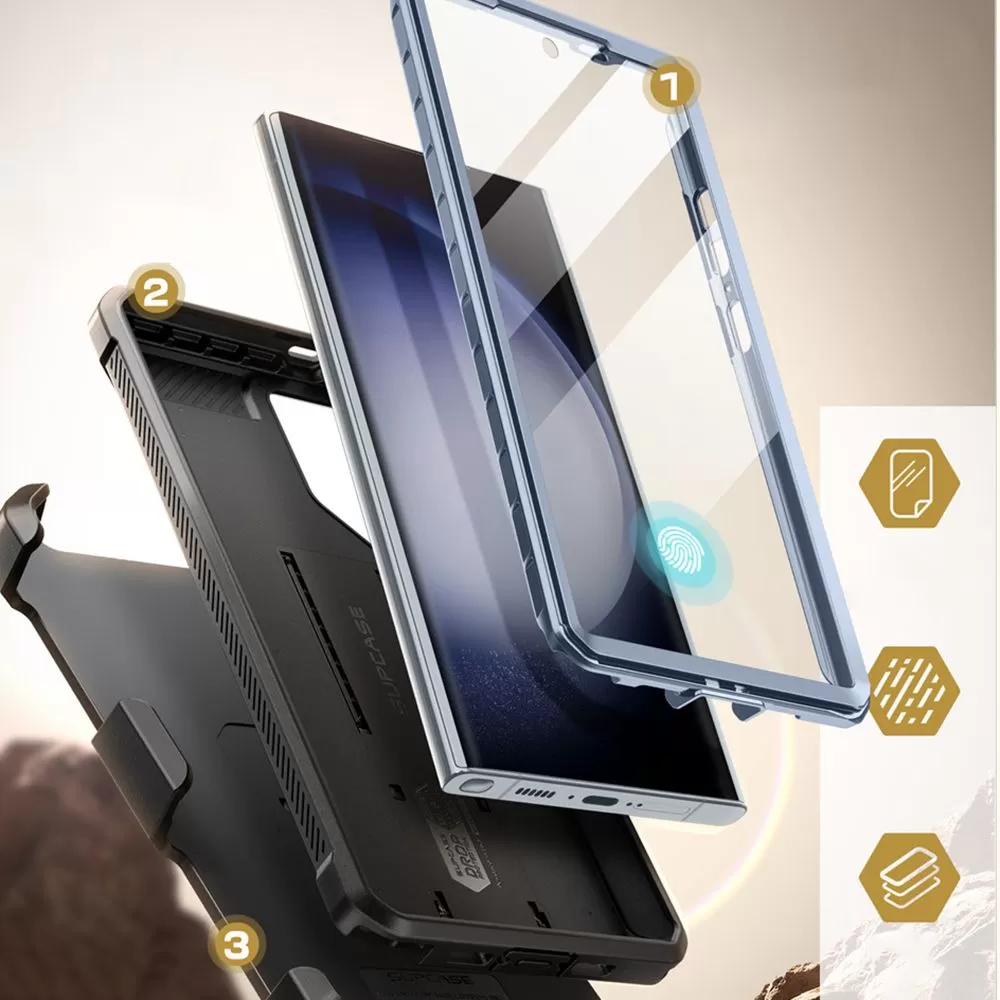Samsung Galaxy S24 Ultra vāciņš  SUPCASE UNICORN BEETLE PRO 2-SET
