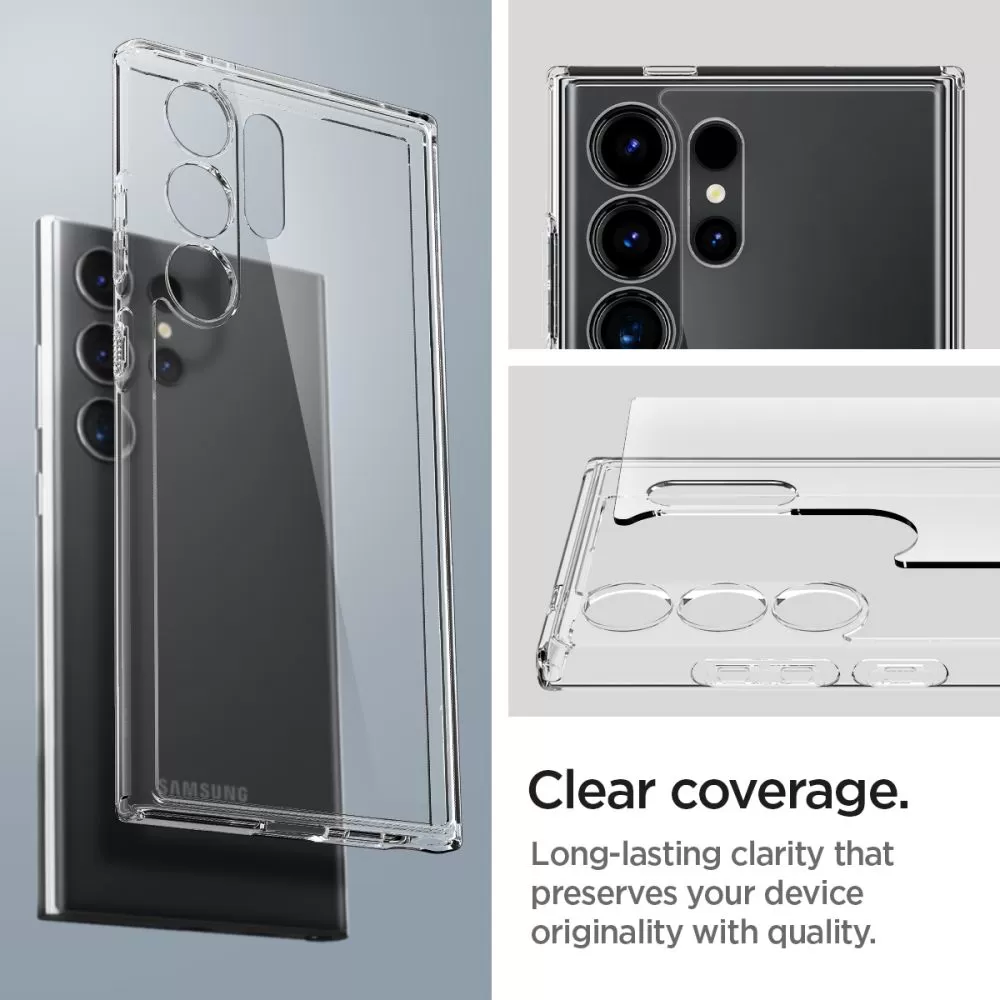 Samsung Galaxy S24 Ultra vāciņš caurspīdīgs SPIGEN ULTRA HYBRID