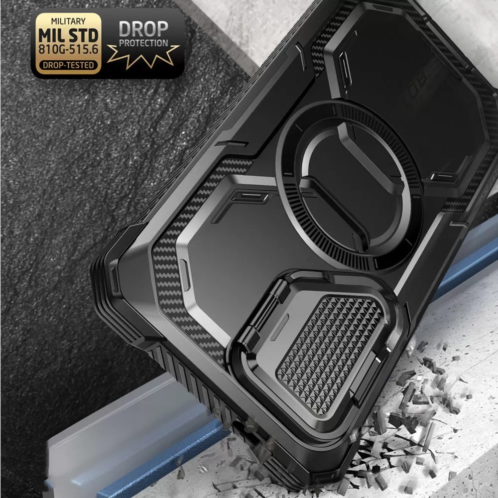Samsung Galaxy S24 Ultra vāciņš melns SUPCASE IBLSN ARMORBOX MAG MAGSAFE