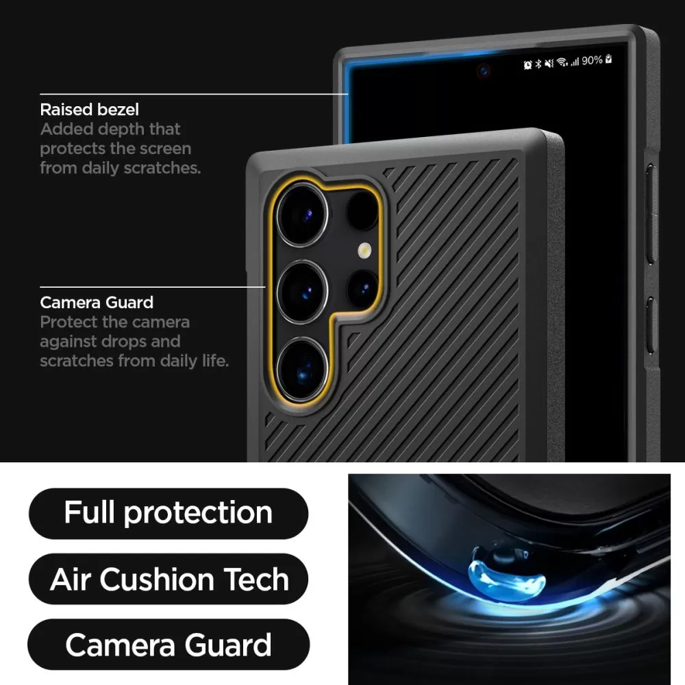 Samsung Galaxy S24 Ultra vāciņš melns SPIGEN CORE ARMOR