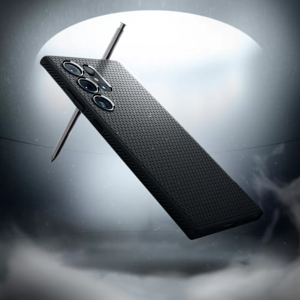 Samsung Galaxy S24 Ultra vāciņš melns SPIGEN LIQUID AIR