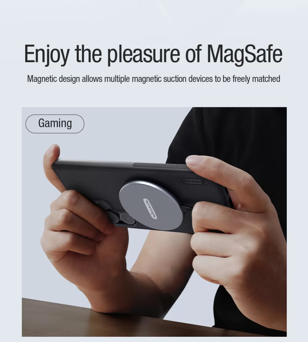 Samsung Galaxy S24 Ultra vāciņš zaļš NILLKIN SUPER FROSTED SHIELD PRO MAGNETIC