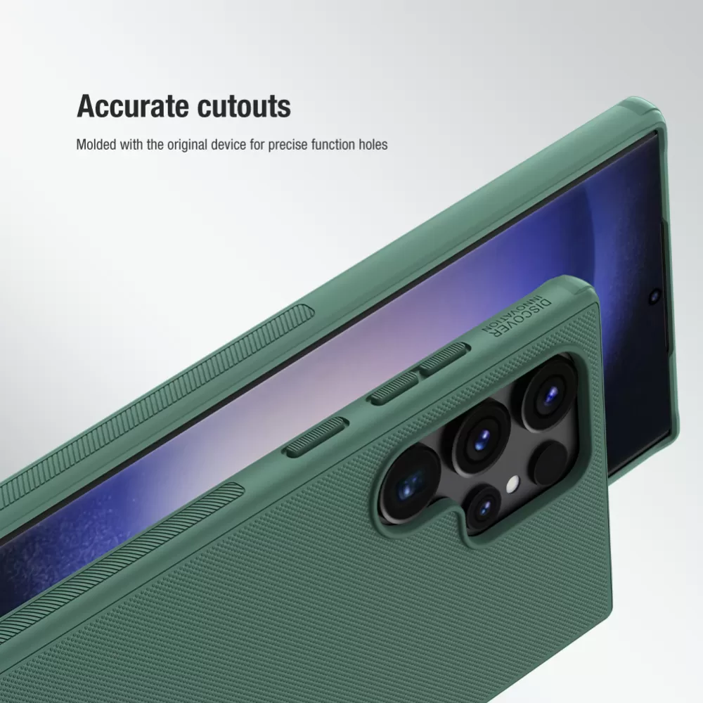 Samsung Galaxy S24 Ultra vāciņš zaļš NILLKIN SUPER FROSTED SHIELD PRO