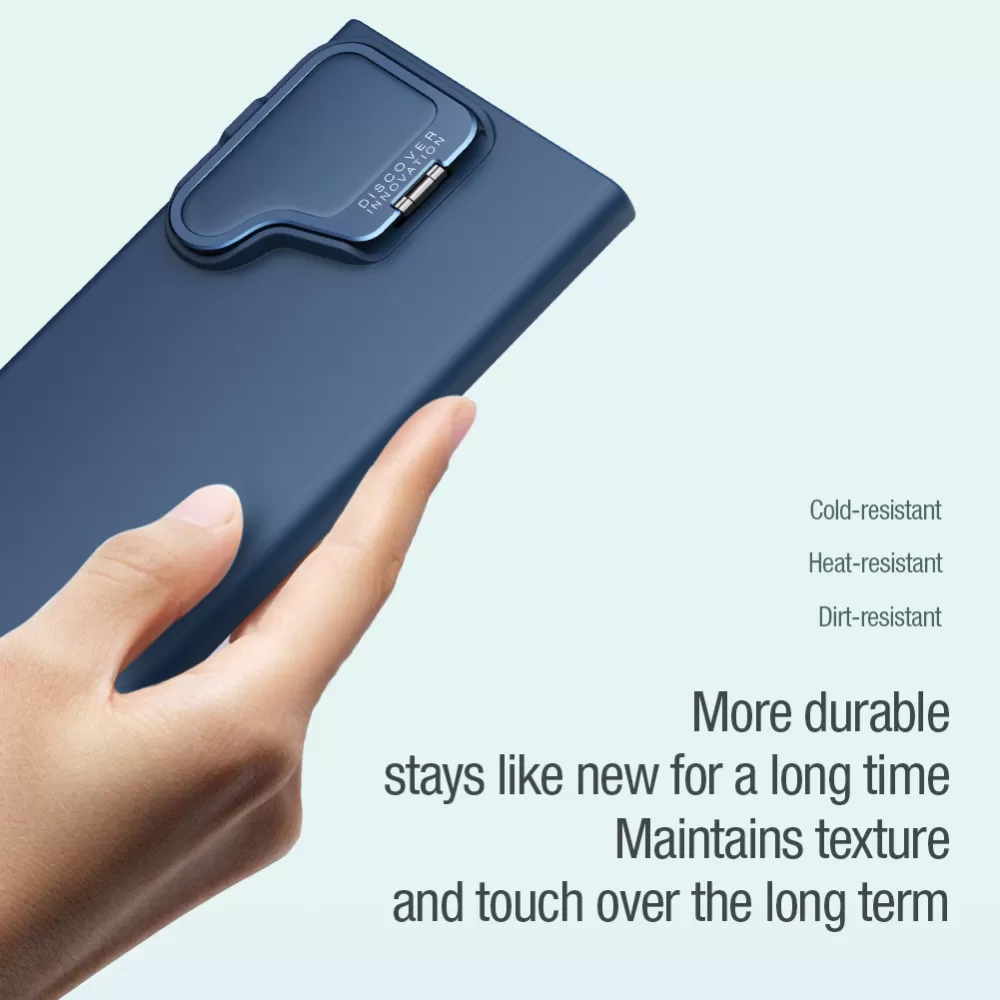 Samsung Galaxy S24 Ultra vāciņš zaļš NILLKIN CAMSHIELD SILKY PROP SILICONE