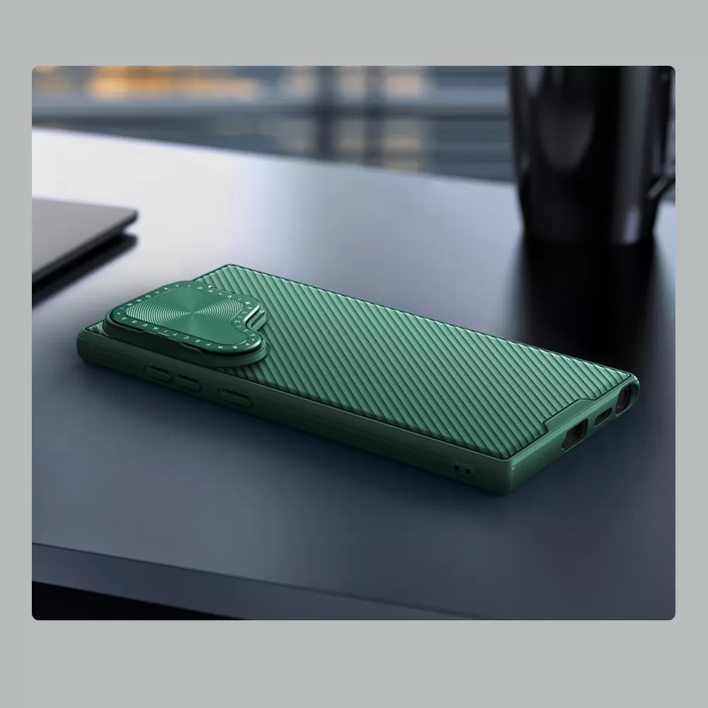 Samsung Galaxy S24 Ultra vāciņš zaļš NILLKIN CAMSHIELD PROP