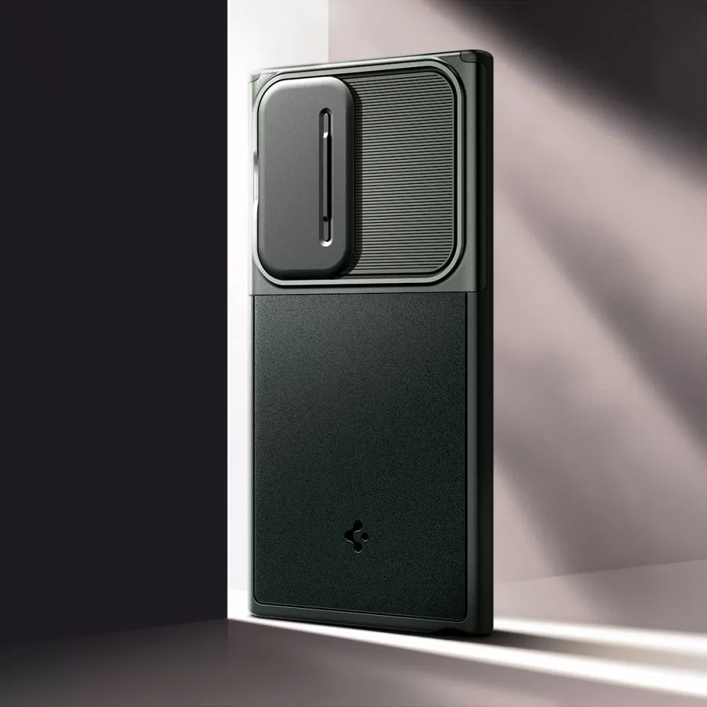 Samsung Galaxy S24 Ultra vāciņš zaļš SPIGEN OPTIK ARMOR
