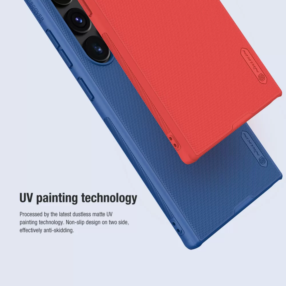 Samsung Galaxy S24 Ultra vāciņš zils NILLKIN SUPER FROSTED SHIELD PRO
