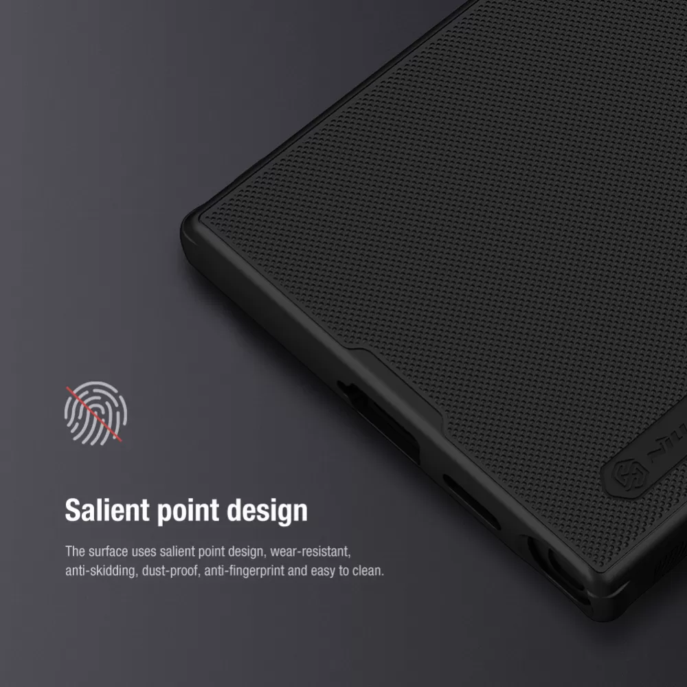 Samsung Galaxy S24 Ultra vāciņš zils NILLKIN SUPER FROSTED SHIELD PRO