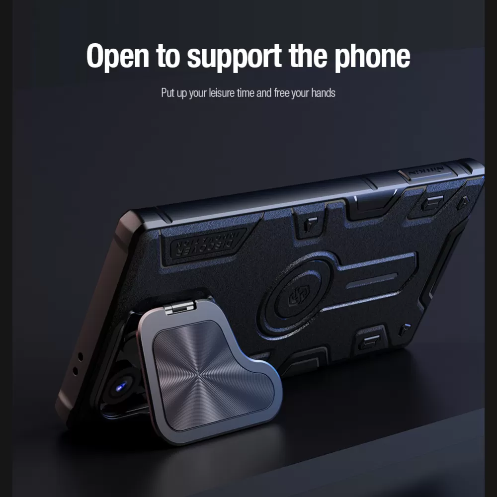 Samsung Galaxy S24 Ultra vāciņš zils NILLKIN CAMSHIELD ARMOR PROP