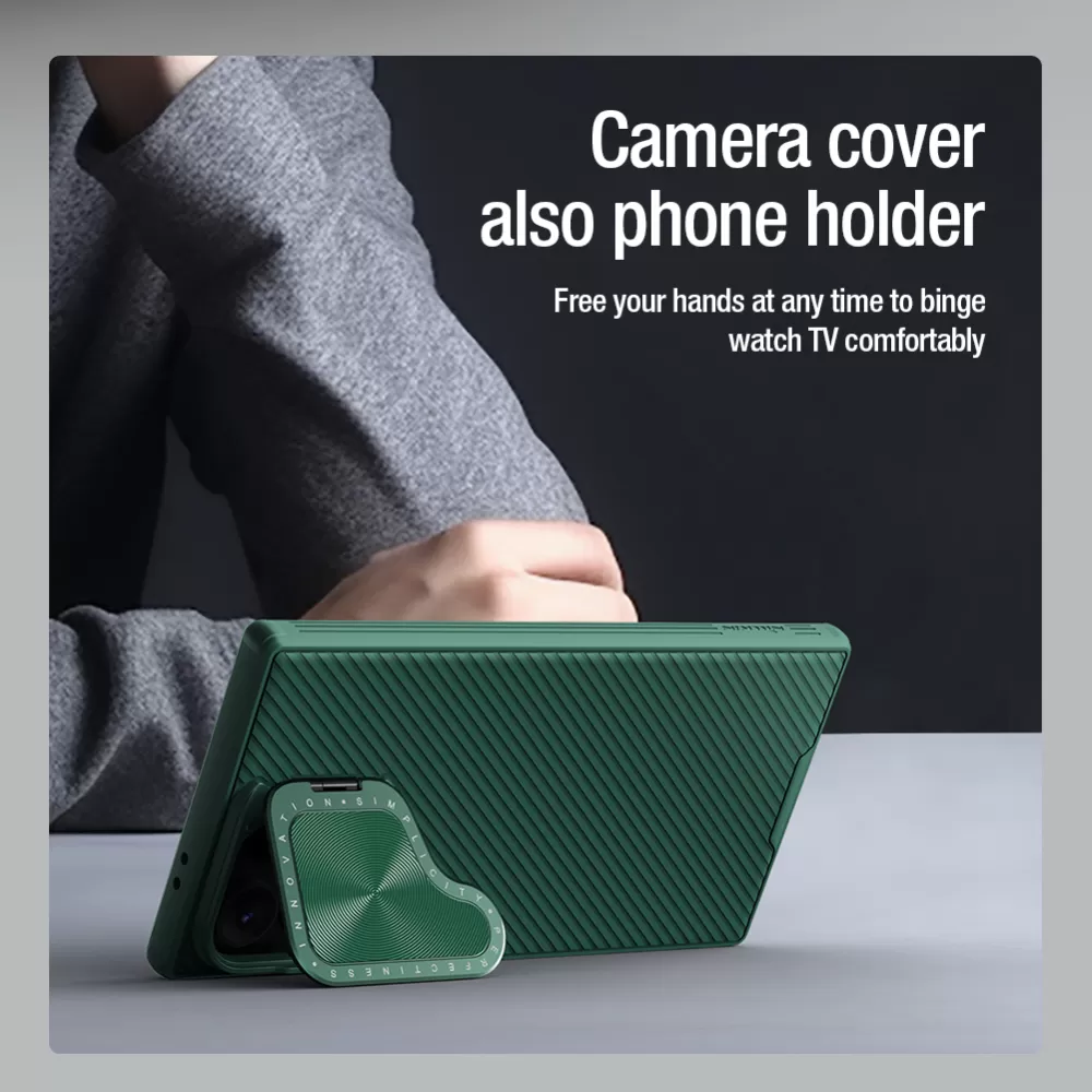 Samsung Galaxy S24 Ultra vāciņš zils NILLKIN CAMSHIELD PROP MAGNETIC