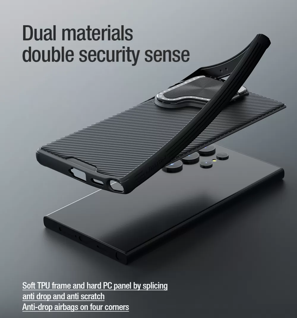 Samsung Galaxy S24 Ultra vāciņš zils NILLKIN CAMSHIELD PROP MAGNETIC