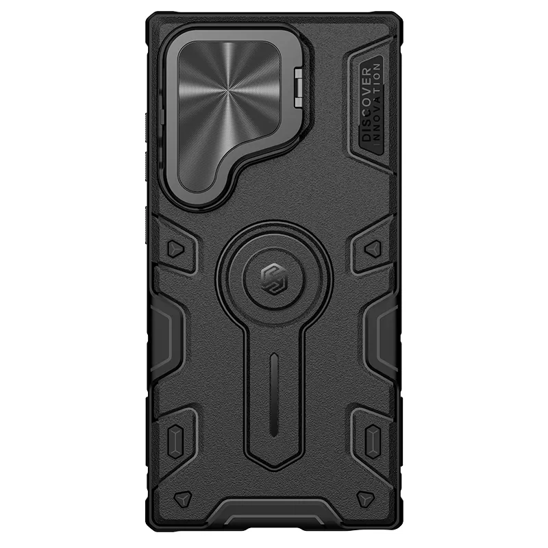 Samsung Galaxy S24 Ultra vāciņš melns NILLKIN CAMSHIELD ARMOR PROP