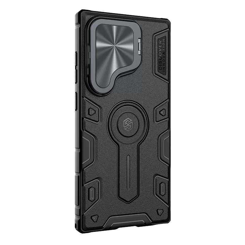 Samsung Galaxy S24 Ultra vāciņš melns NILLKIN CAMSHIELD ARMOR PROP