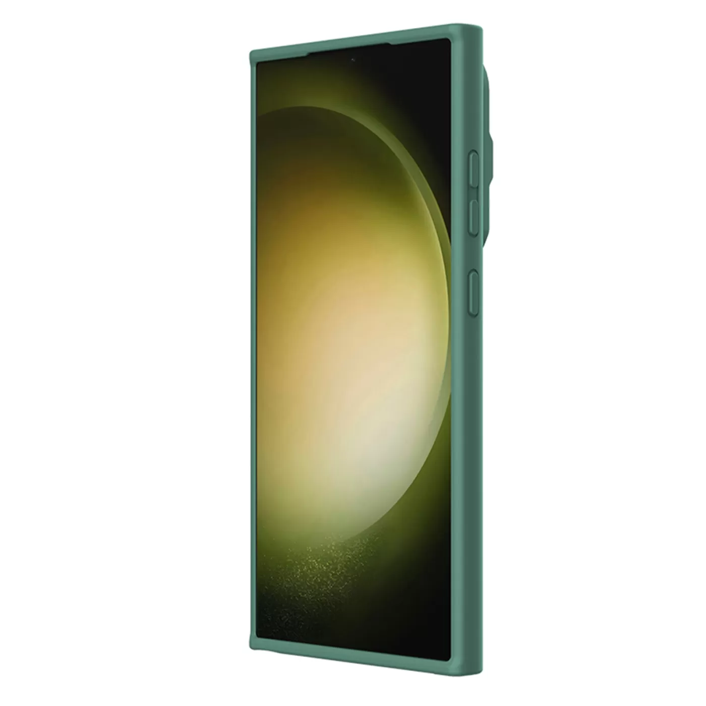 Samsung Galaxy S24 Ultra vāciņš zaļš NILLKIN CAMSHIELD SILKY PROP SILICONE
