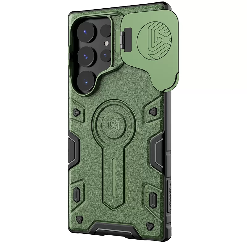Samsung Galaxy S24 Ultra ümbris roheline NILLKIN CAMSHIELD ARMOR PROP