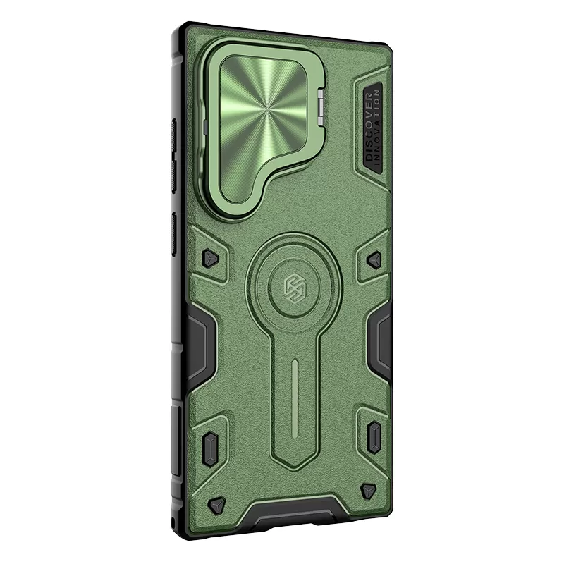 Samsung Galaxy S24 Ultra ümbris roheline NILLKIN CAMSHIELD ARMOR PROP