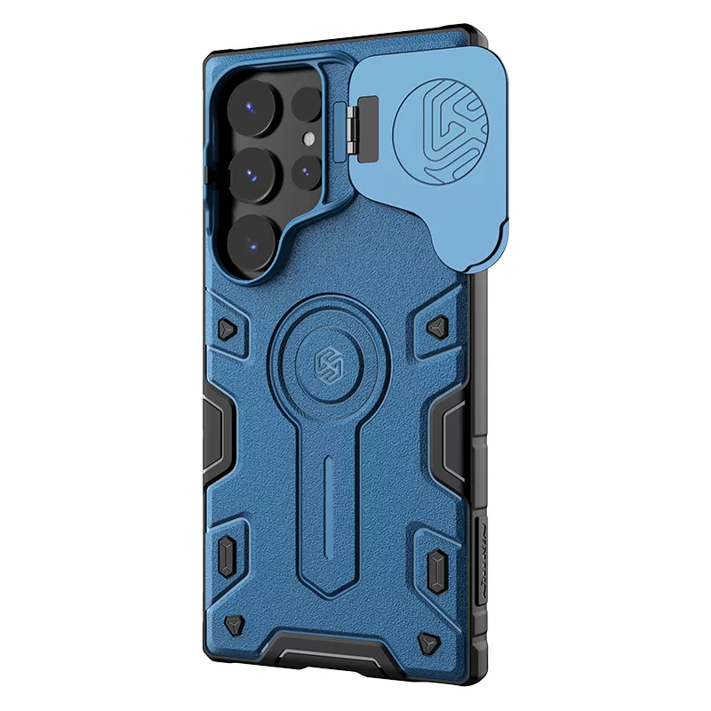 Samsung Galaxy S24 Ultra vāciņš zils NILLKIN CAMSHIELD ARMOR PROP