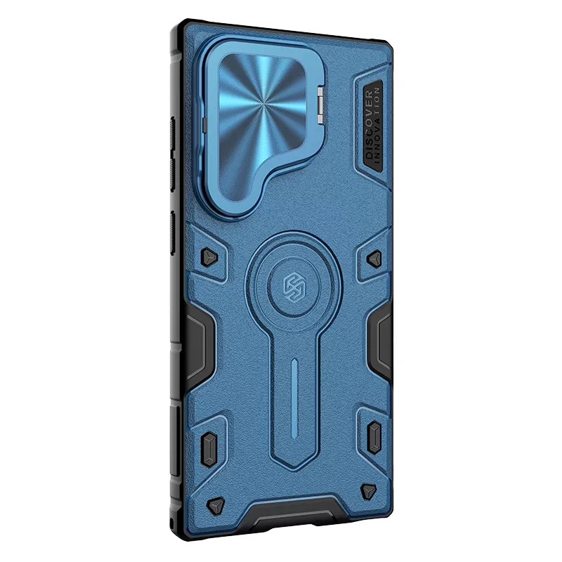 Samsung Galaxy S24 Ultra vāciņš zils NILLKIN CAMSHIELD ARMOR PROP