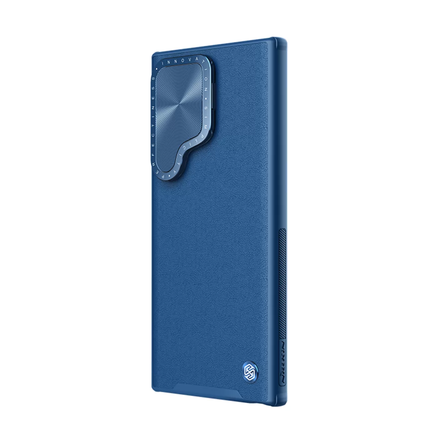 Samsung Galaxy S24 Ultra vāciņš zils NILLKIN CAMSHIELD PROP LEATHER
