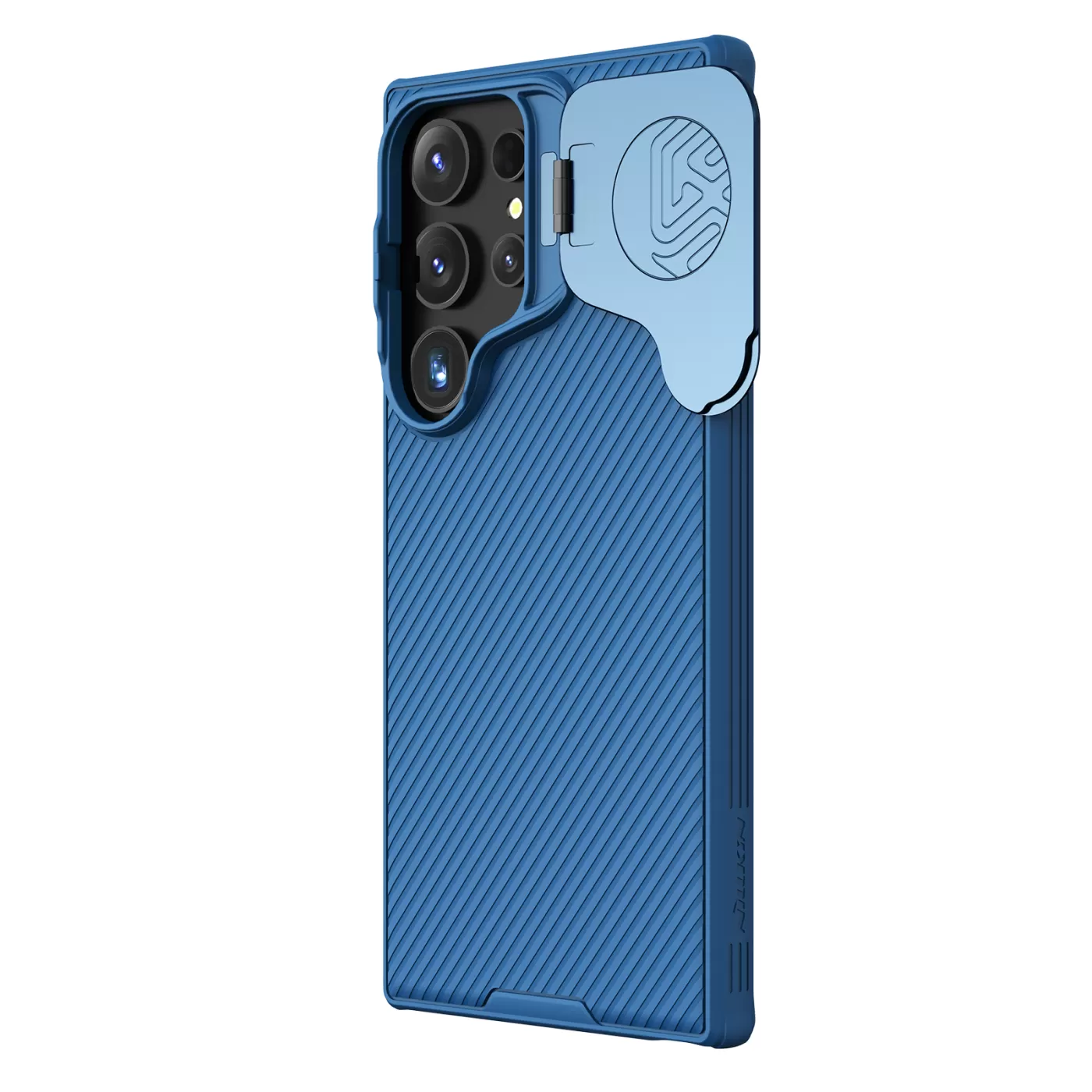 Samsung Galaxy S24 Ultra vāciņš zils NILLKIN CAMSHIELD PROP MAGNETIC