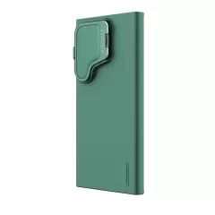 Samsung Galaxy S24 Ultra vāciņš zaļš NILLKIN CAMSHIELD SILKY PROP SILICONE