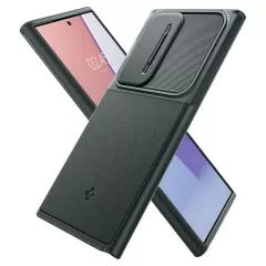 Samsung Galaxy S24 Ultra vāciņš zaļš SPIGEN OPTIK ARMOR