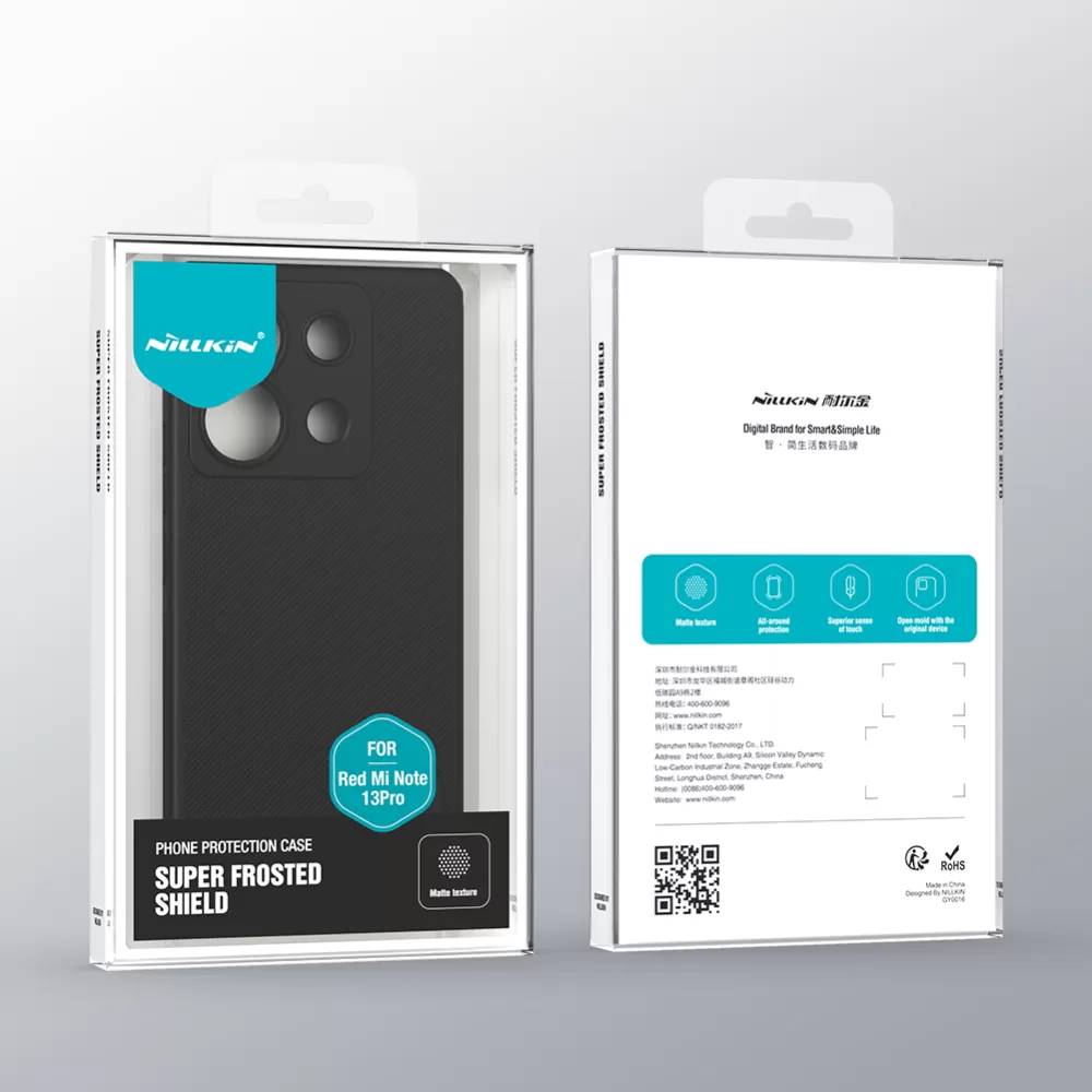 Xiaomi RedMi Note 13 Pro 5G vāciņš sarkans NILLKIN SUPER FROSTED SHIELD PRO