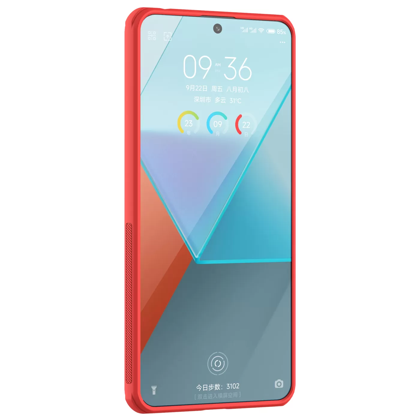 Xiaomi RedMi Note 13 Pro 5G suojakuori punainen NILLKIN SUPER FROSTED SHIELD PRO