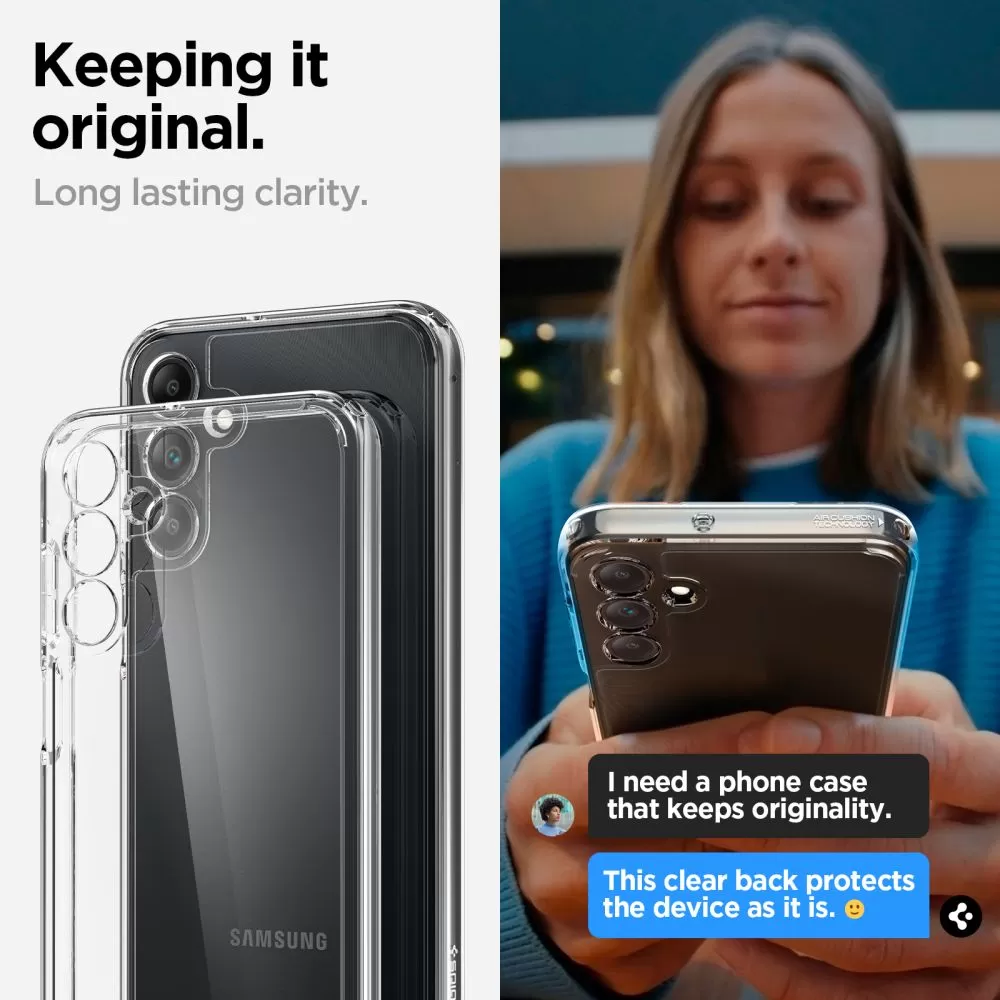 Samsung Galaxy A15 vāciņš caurspīdīgs SPIGEN ULTRA HYBRID