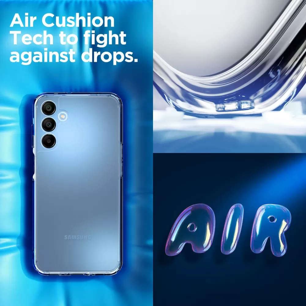 Samsung Galaxy A15 vāciņš caurspīdīgs SPIGEN ULTRA HYBRID