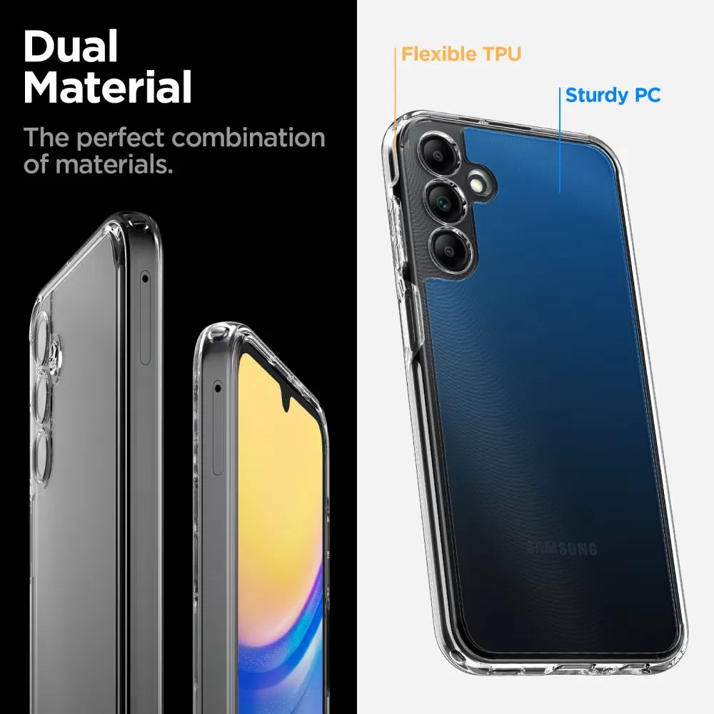 Samsung Galaxy A15 vāciņš caurspīdīgs SPIGEN ULTRA HYBRID