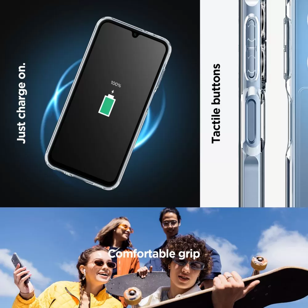 Samsung Galaxy A15 vāciņš caurspīdīgs SPIGEN ULTRA HYBRID