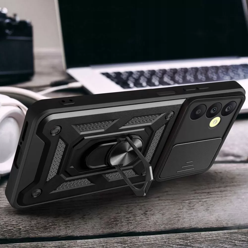 Samsung Galaxy A15 vāciņš melns TECH-PROTECT CAMSHIELD PRO 4G / 5G