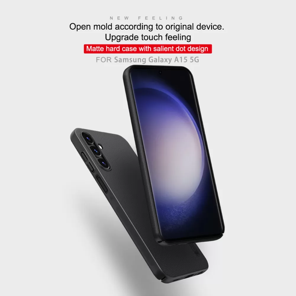 Samsung Galaxy A15 vāciņš sarkans NILLKIN SUPER FROSTED SHIELD 5G