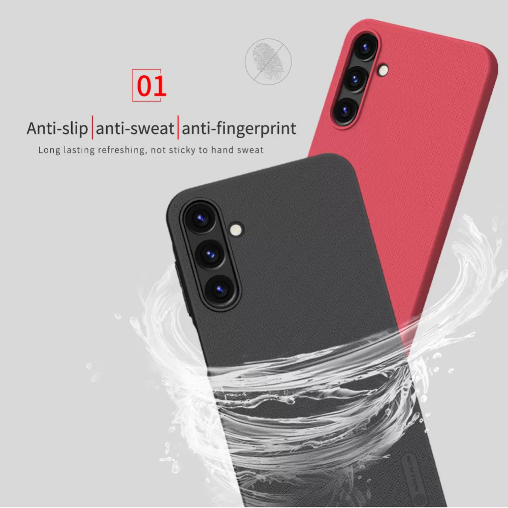 Samsung Galaxy A15 vāciņš sarkans NILLKIN SUPER FROSTED SHIELD 5G