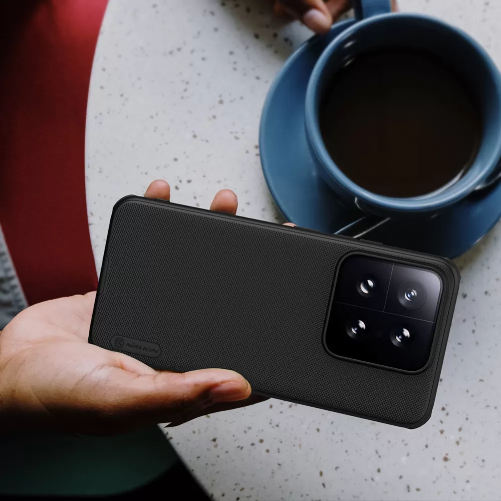 Xiaomi 14 skal röd NILLKIN SUPER FROSTED SHIELD PRO